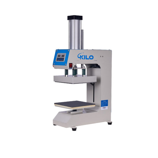 Kilo heat press machine with digital control for custom apparel printing