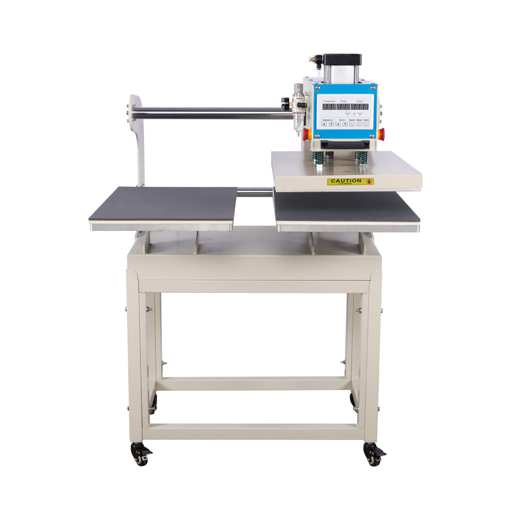 Dualplaten heat press machine with digital controls for tshirt customization