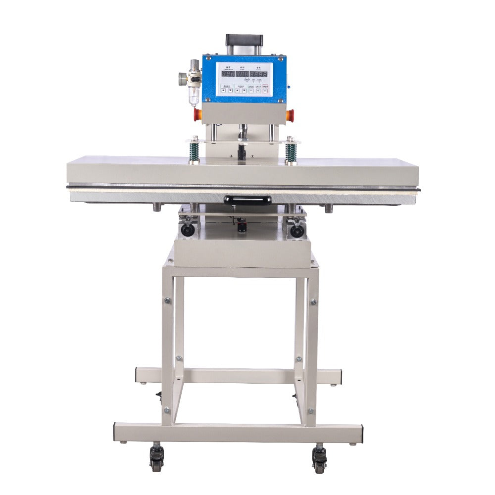 Pneumatic heat press machine with digital display and adjustable stand
