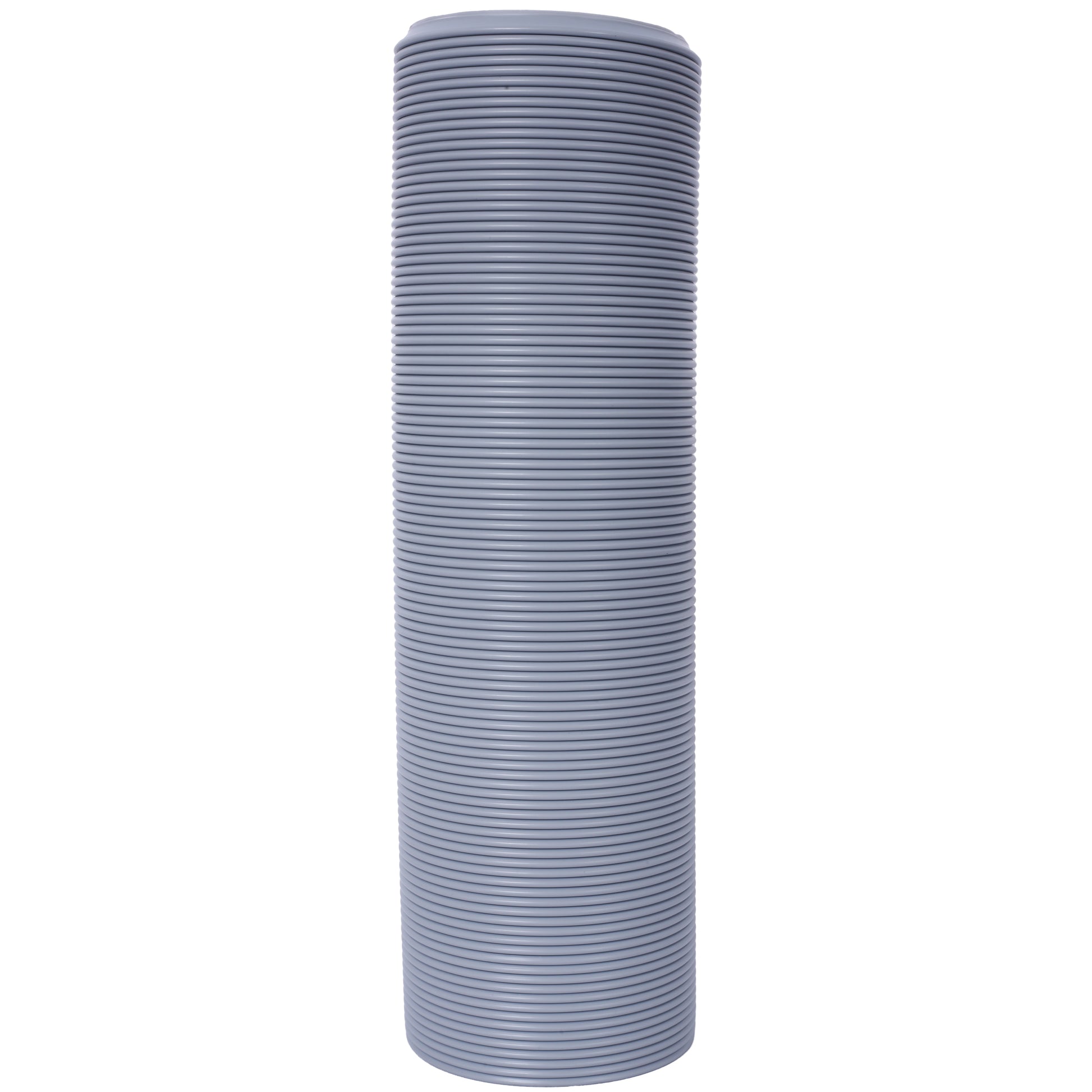 Gray corrugated flexible conduit mm diameter ideal for electrical wire protection