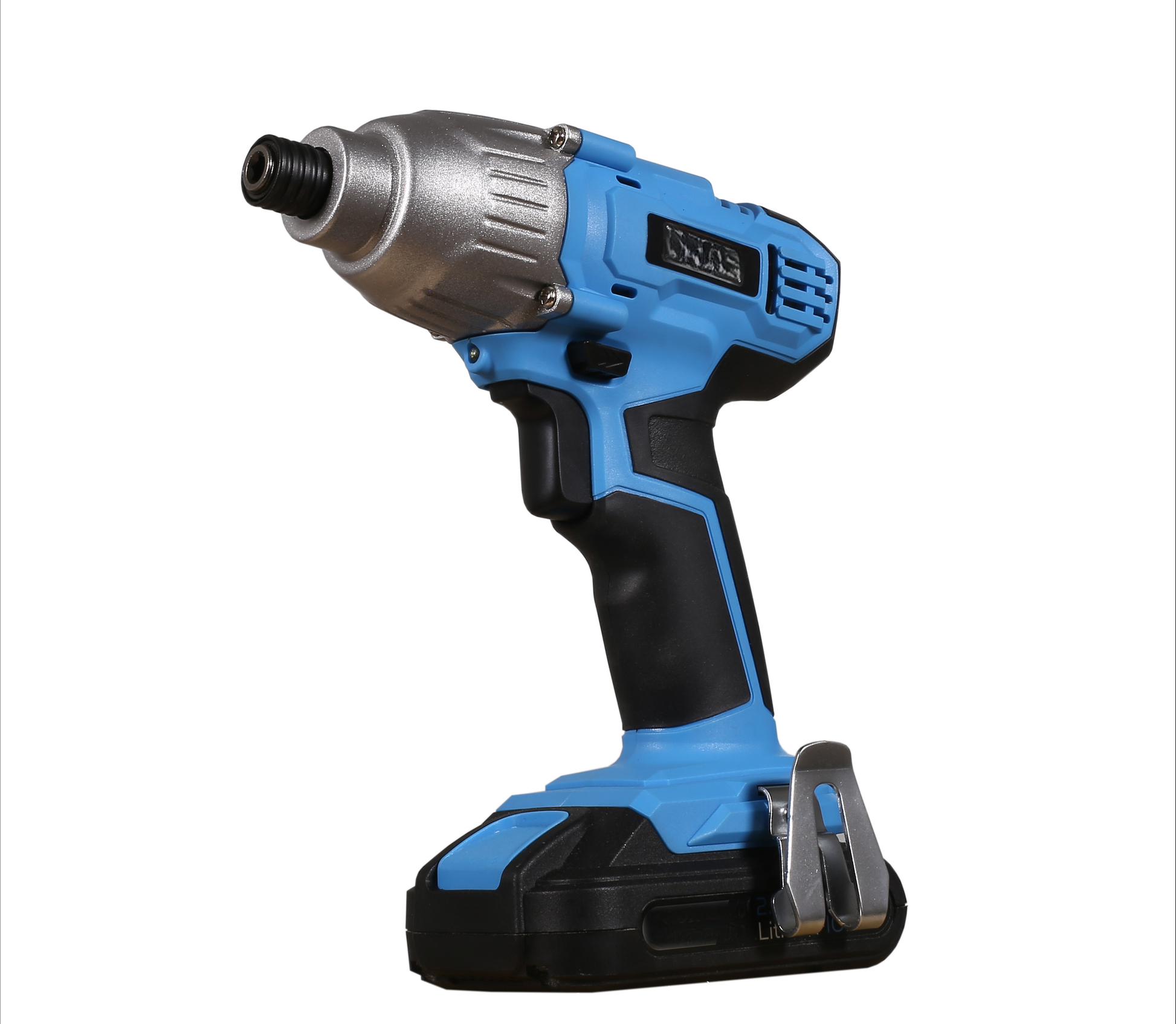Blue and silver cordless impact driver with black grip perfect for DIY tasks