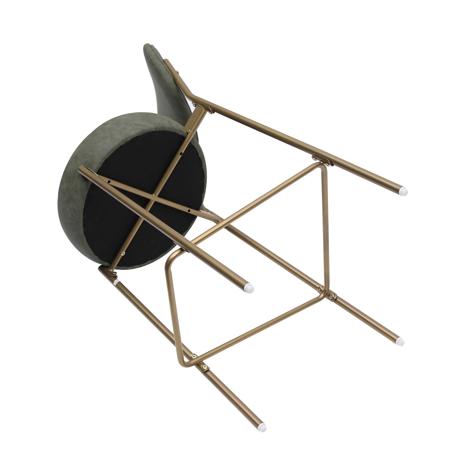 Green velvet accent chair with gold metal legs modern design for living spaces