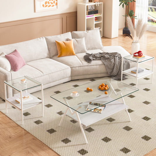 Modern white sectional sofa with plush cushions and decorative throw pillows