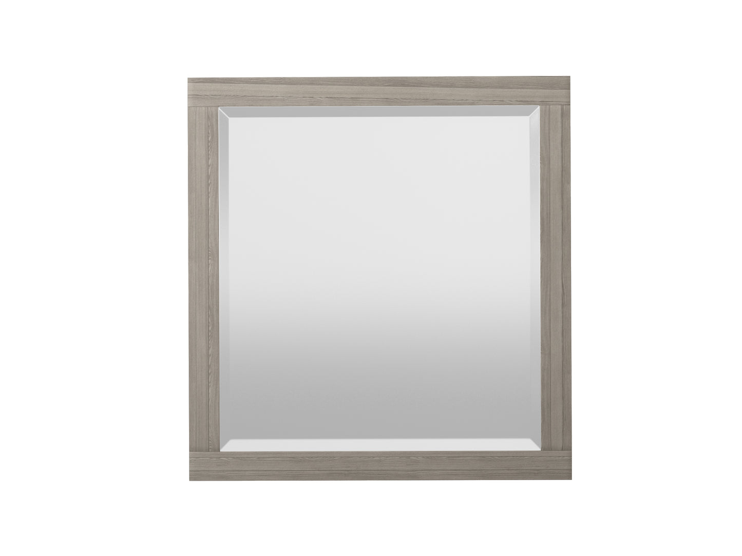 Rectangular wall mirror with distressed wood frame perfect for modern bathrooms