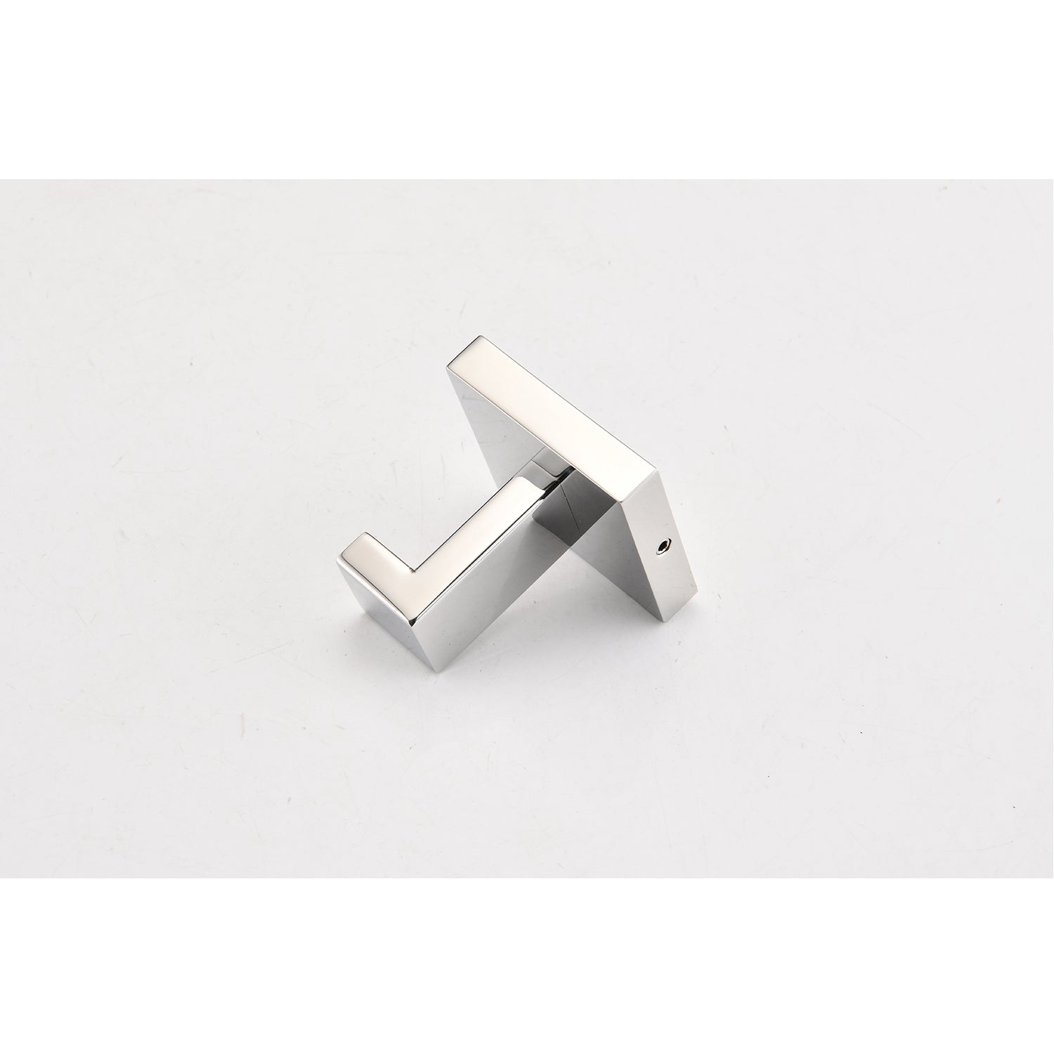 Modern square chrome wall hook for bathroom or kitchen