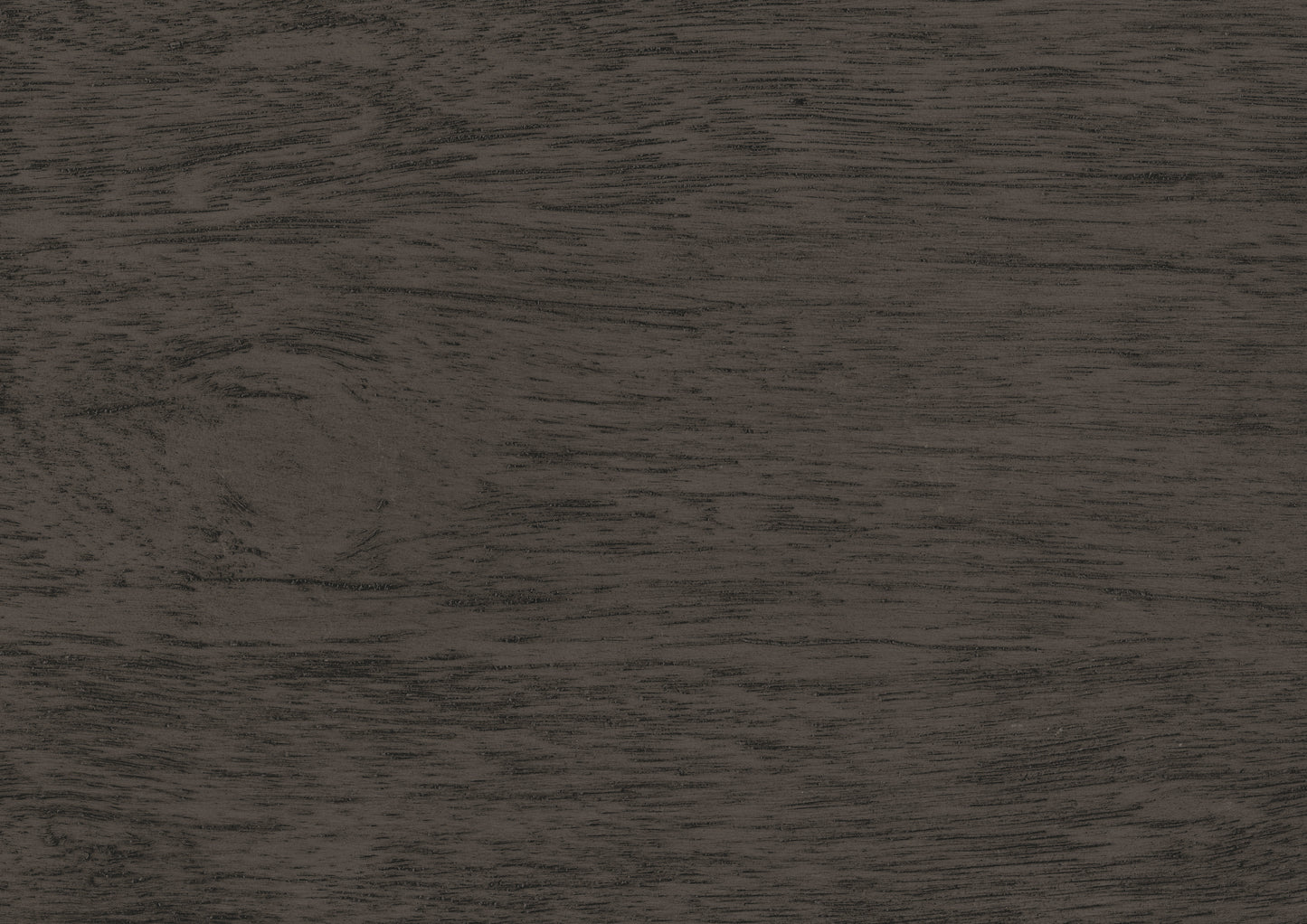 Dark gray oak wood veneer with prominent grain for cabinetry