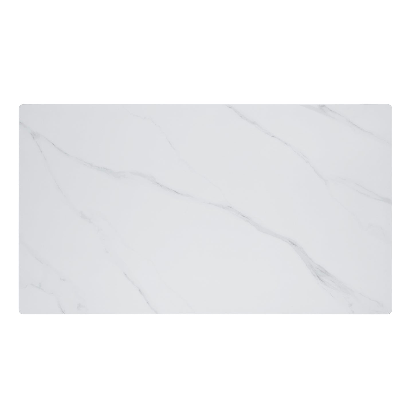 White marble laminate countertop with elegant grey veining