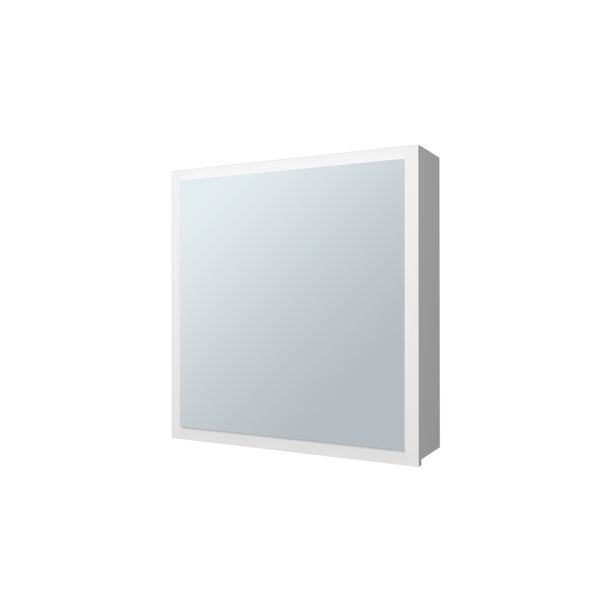 Modern white medicine cabinet with mirrored door ideal for bathroom storage