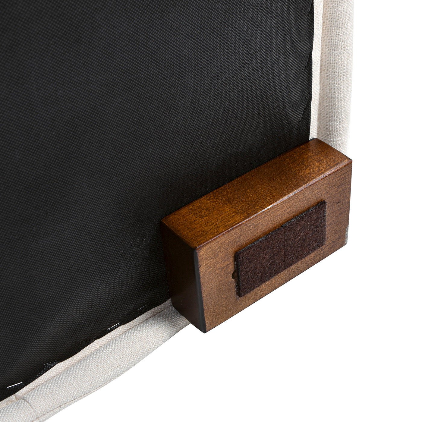 Wooden furniture leg with felt protector modern design