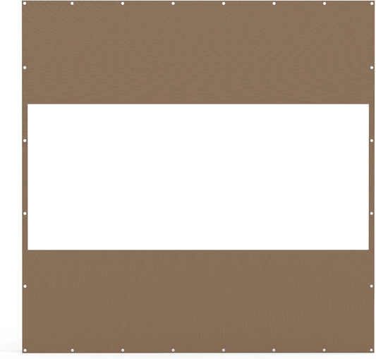 Bronze privacy screen with grommets for secure outdoor installation