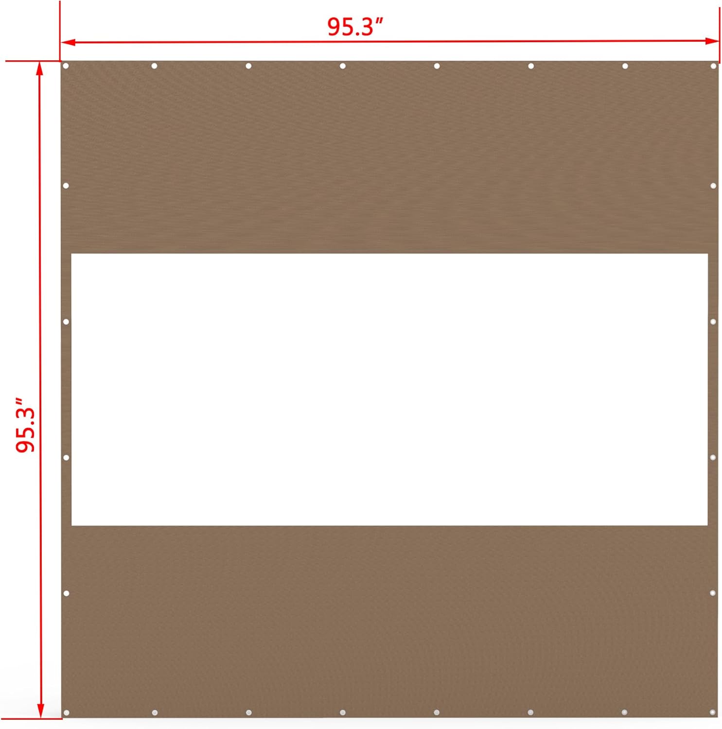 Brown privacy screen panel  inches with grommets for outdoor use