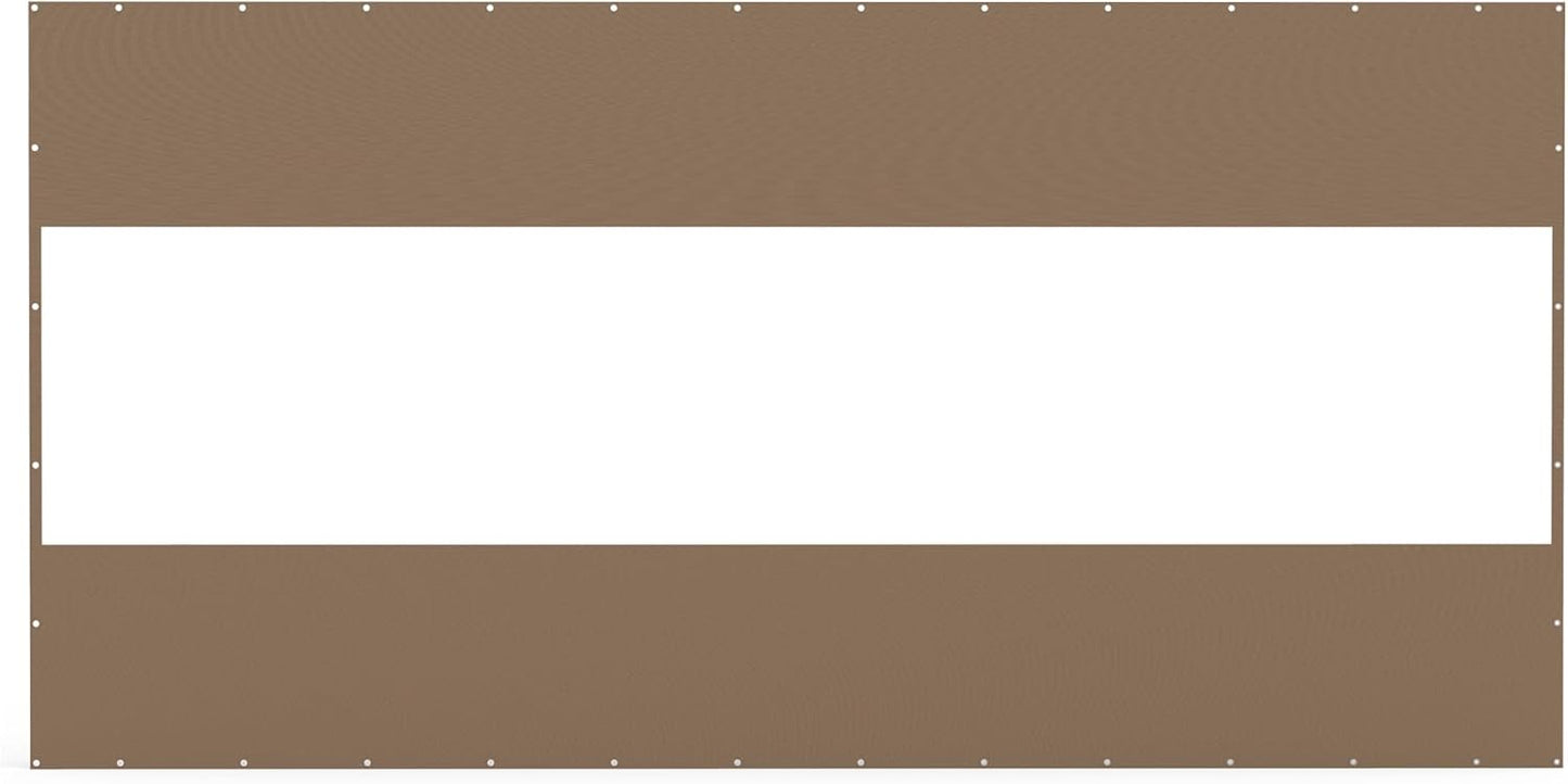 Brown privacy screen with grommets for fence ideal for outdoor privacy