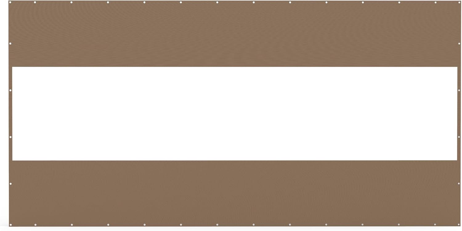 Brown privacy screen with grommets for fence ideal for outdoor privacy