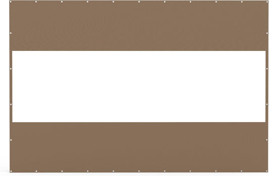 Tan privacy screen panel with grommets for outdoor use