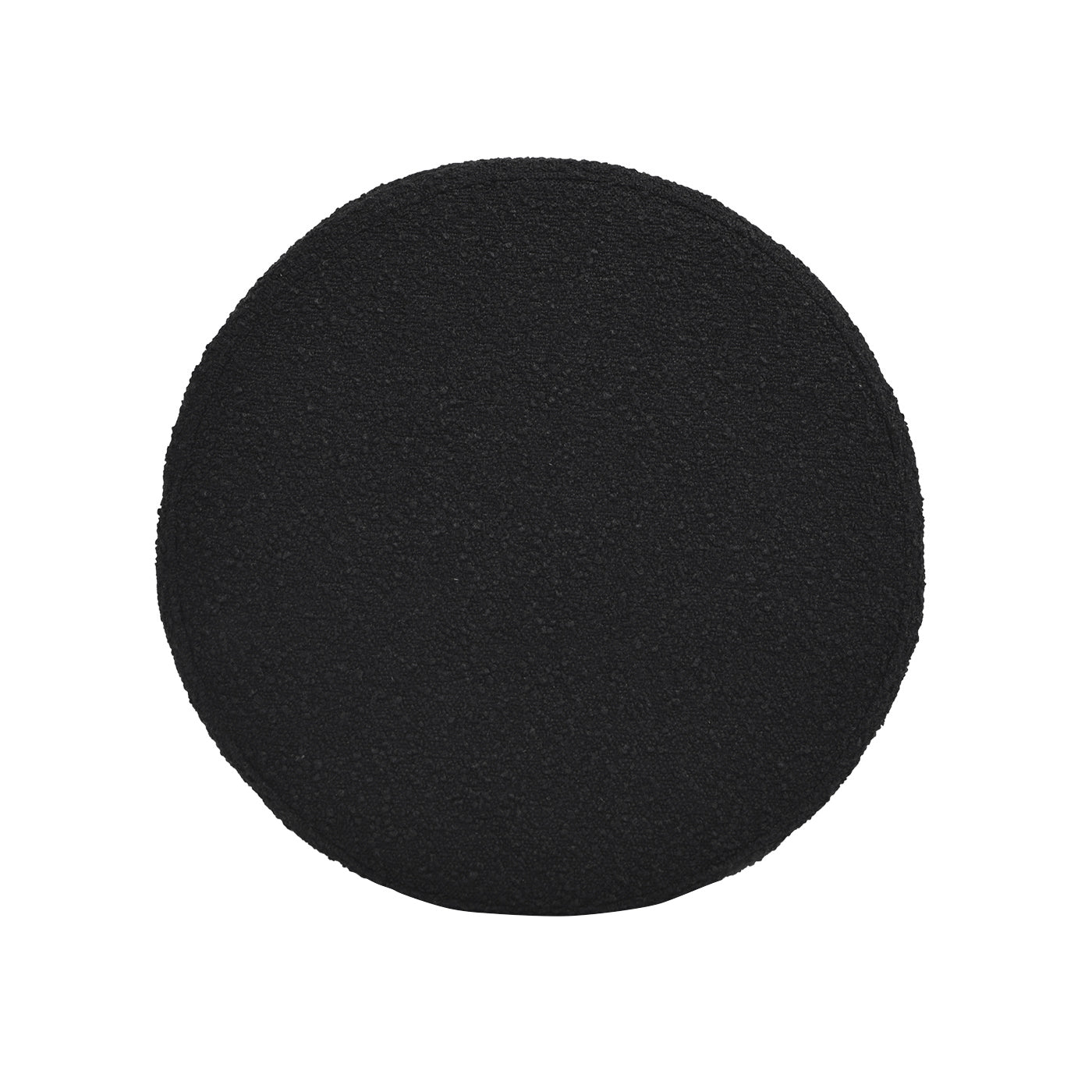 Textured black round coaster for drinks