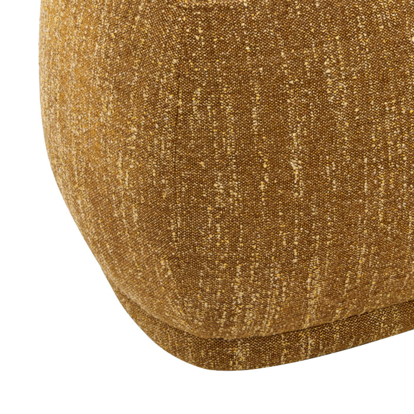Textured mustard accent pillow with woven detail