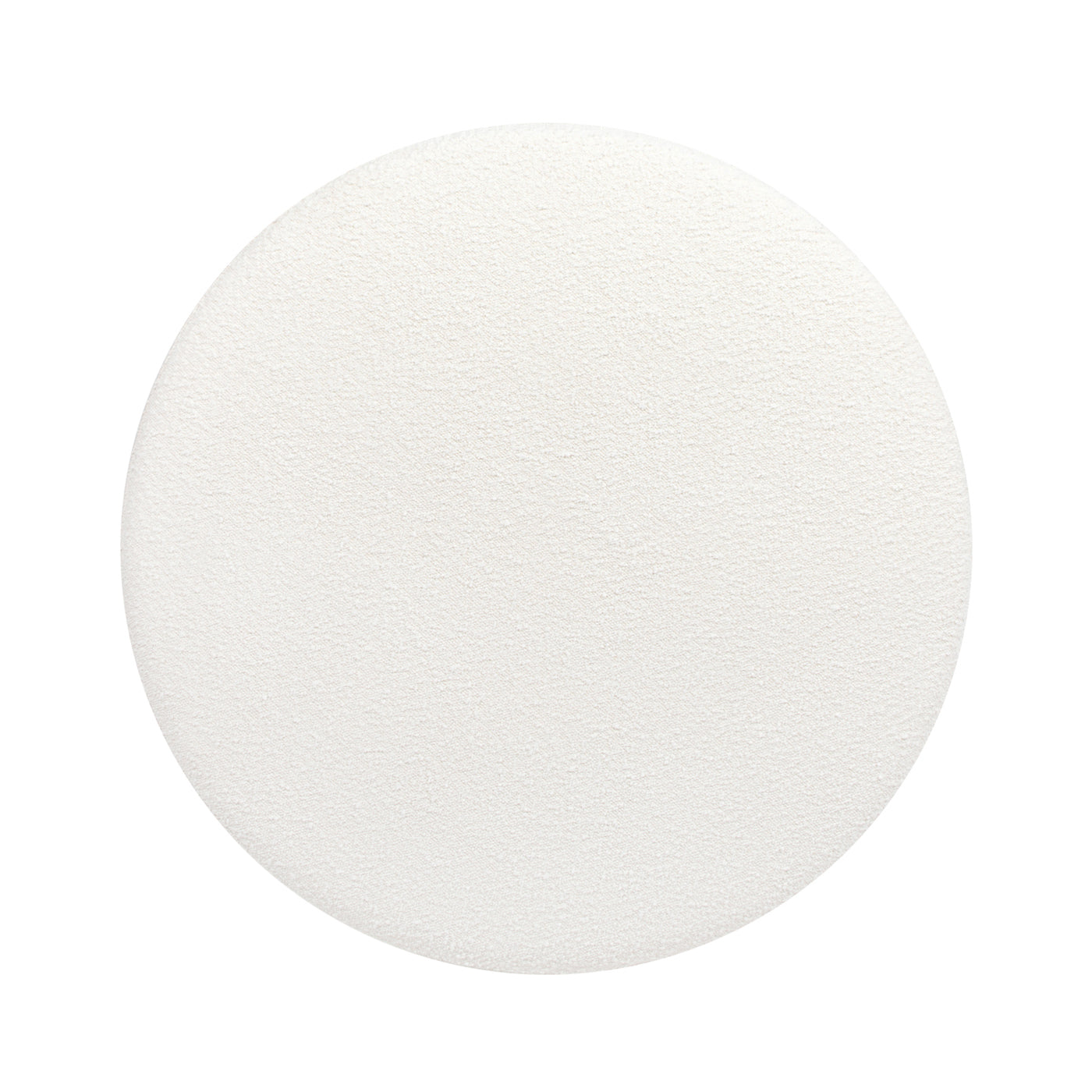 White textured round makeup puff for flawless foundation application