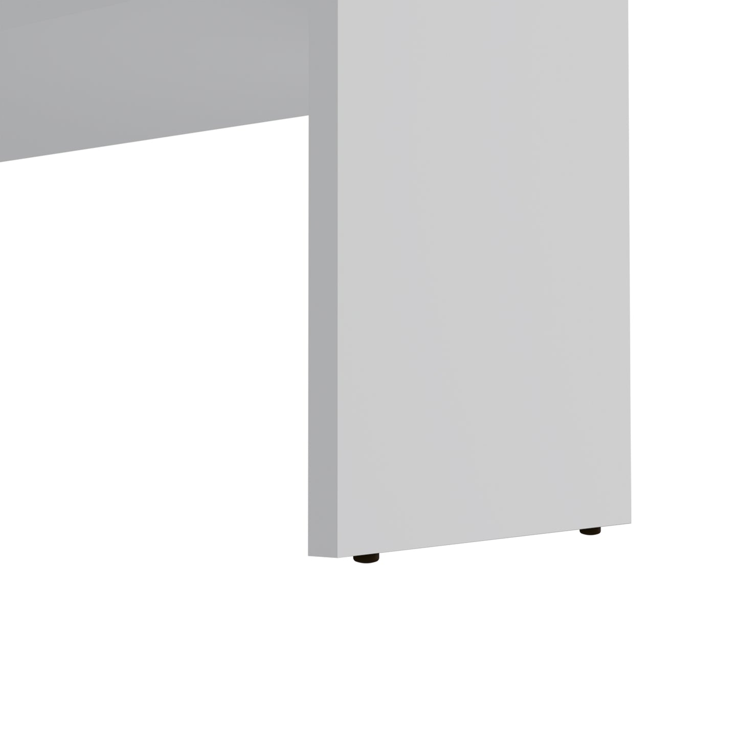 Modern grey Lshaped desk clean lines minimalist design for home office