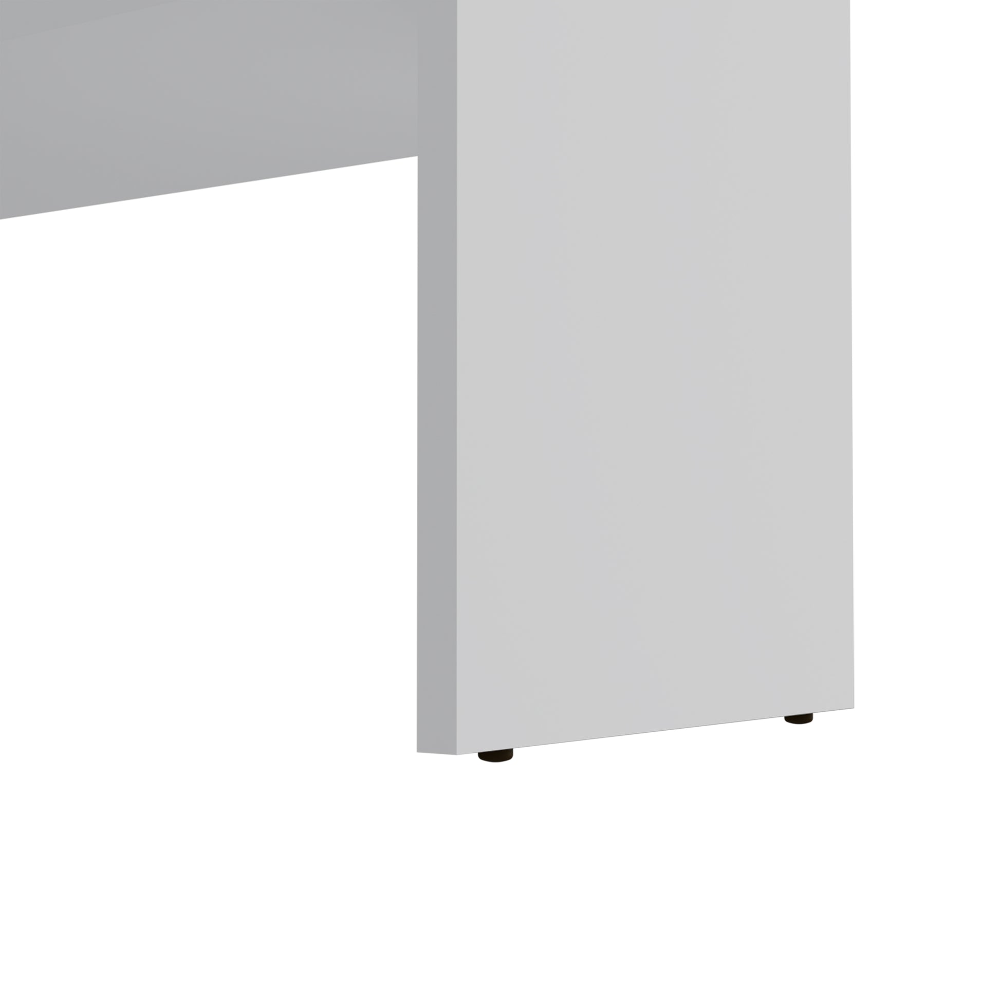 Modern grey Lshaped desk clean lines minimalist design for home office