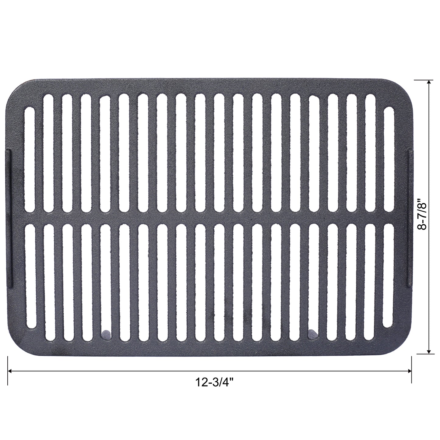 Rectangular cast iron grill grate  inches wide for outdoor cooking