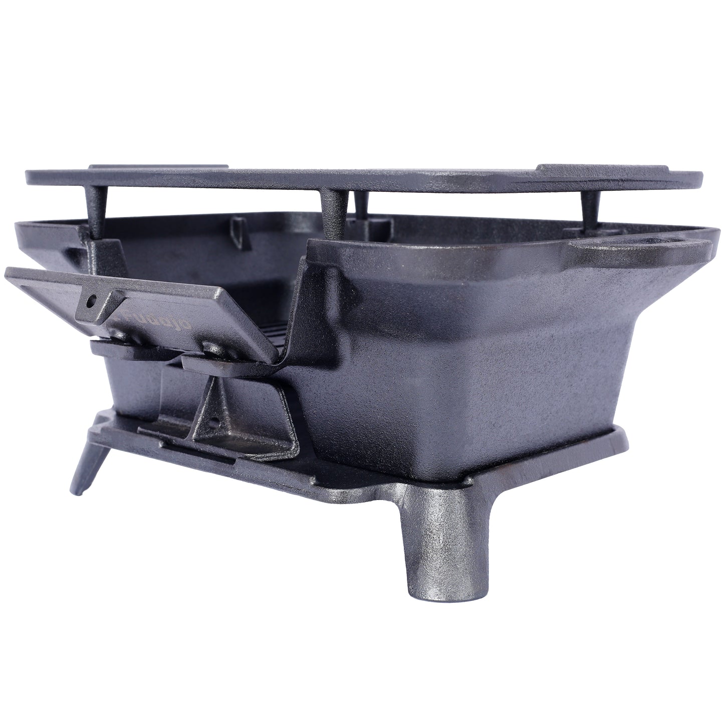 Heavyduty cast iron charcoal grill portable and durable for outdoor cooking