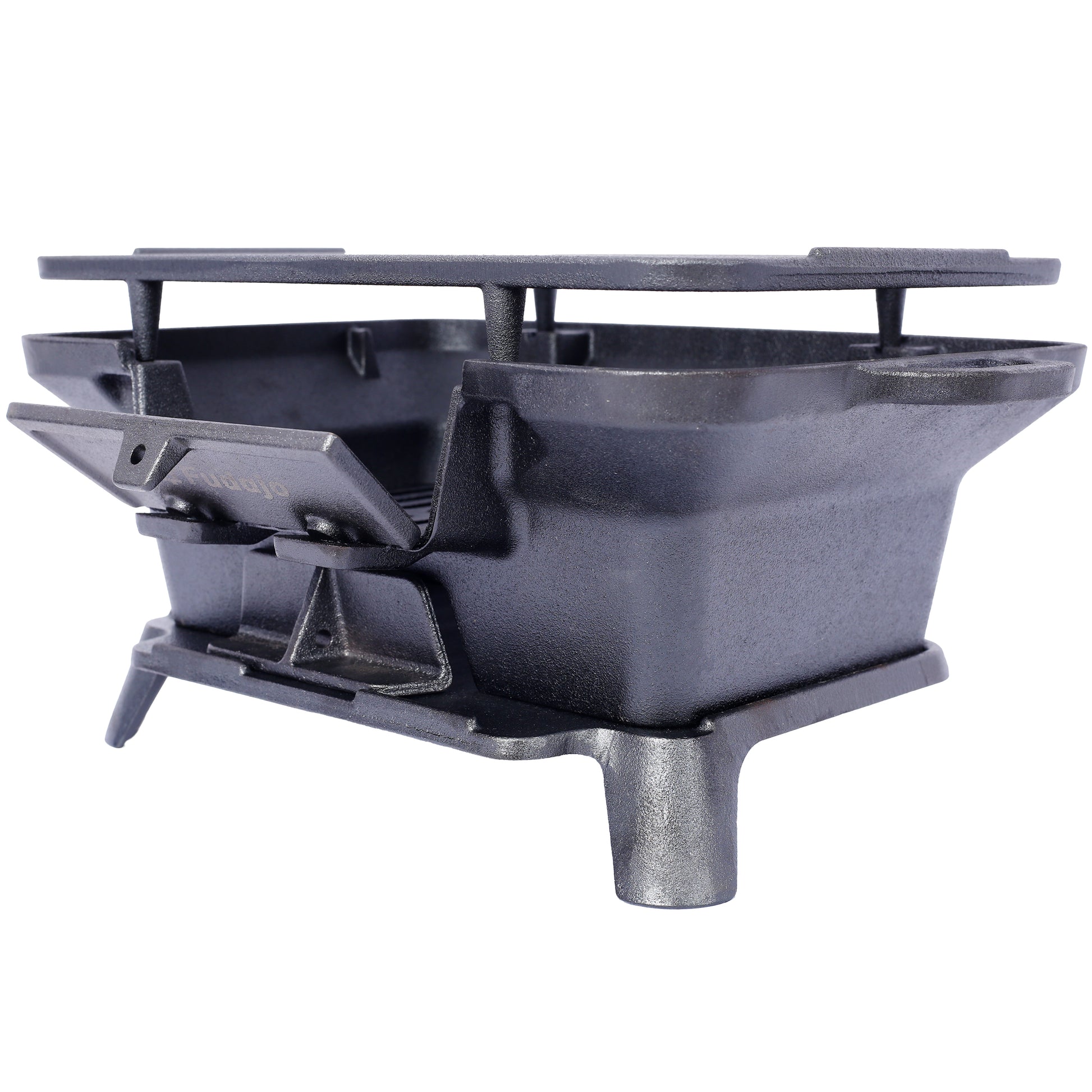 Heavyduty cast iron charcoal grill portable and durable for outdoor cooking