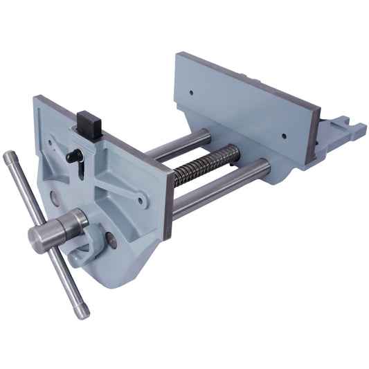 Quick Release Woodworking Vise 9 Inch Jaw Width Heavy-Duty Cast Iron Gray