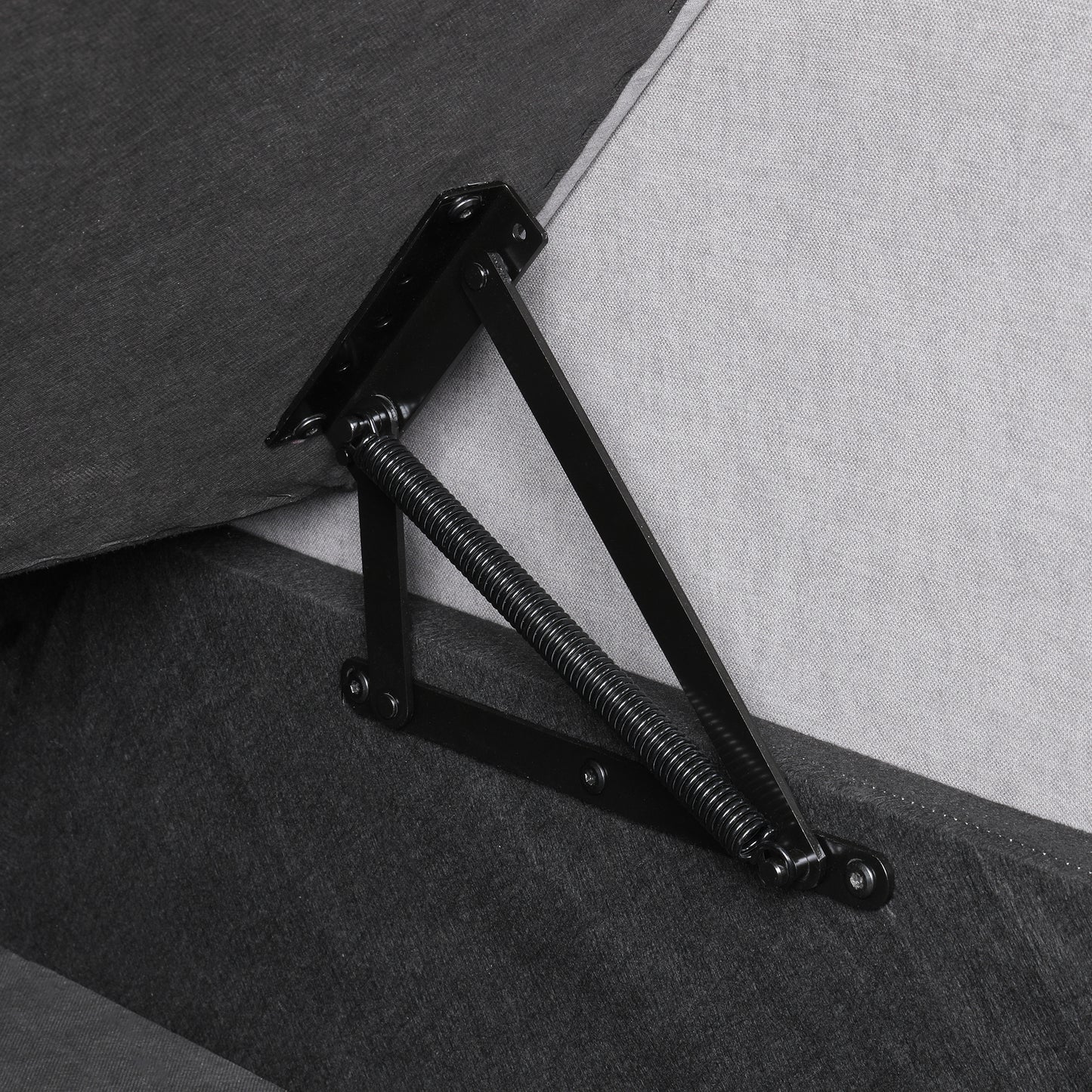 Heavyduty black metal lift mechanism with spring for sofa storage