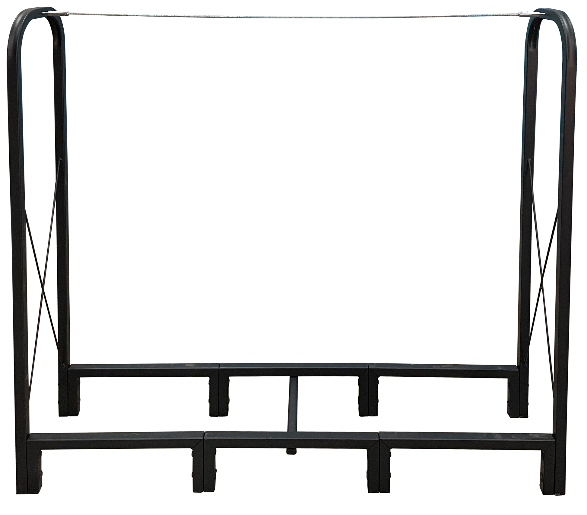 Black metal adjustable easel with sturdy construction