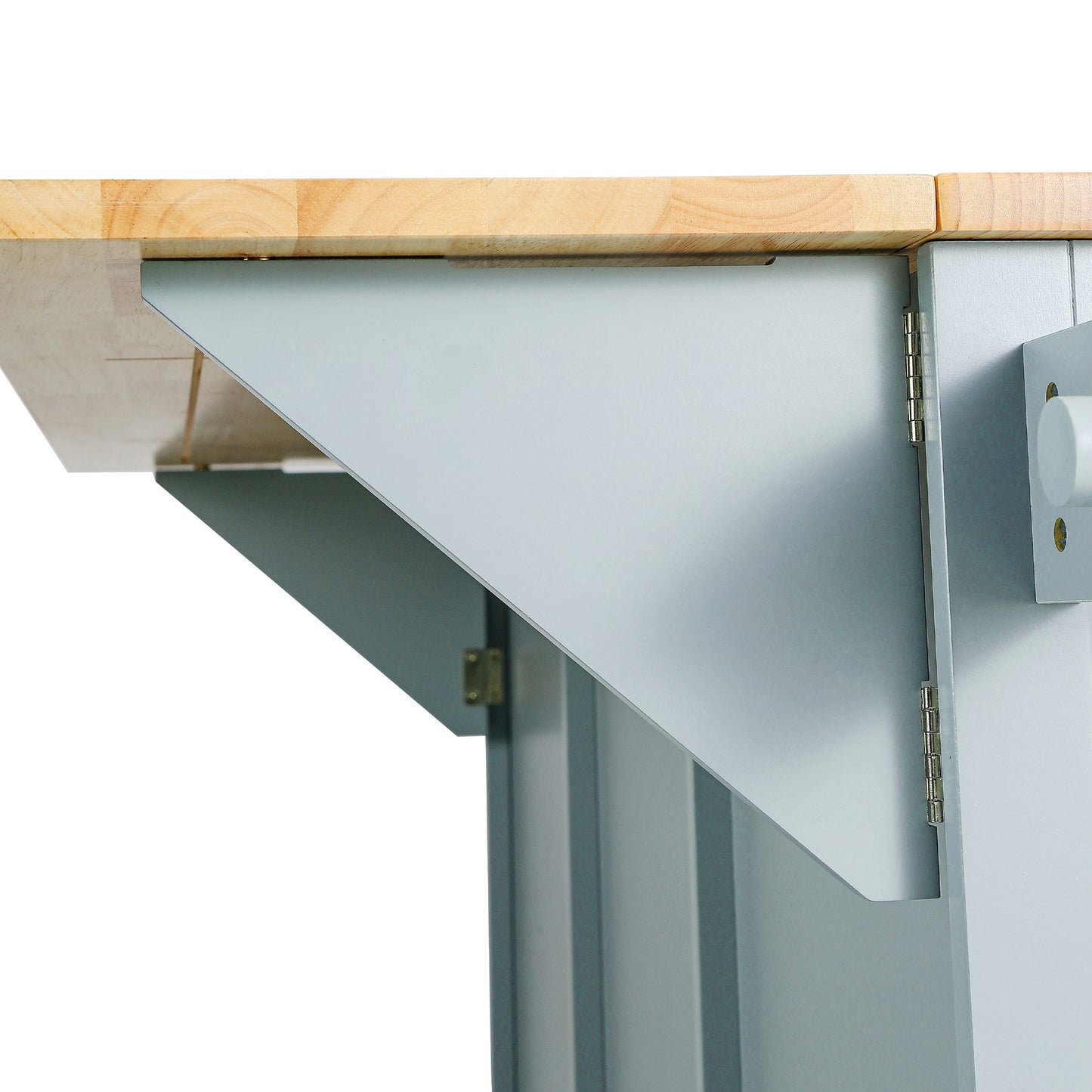 Solid wood butcher block countertop extension bracket