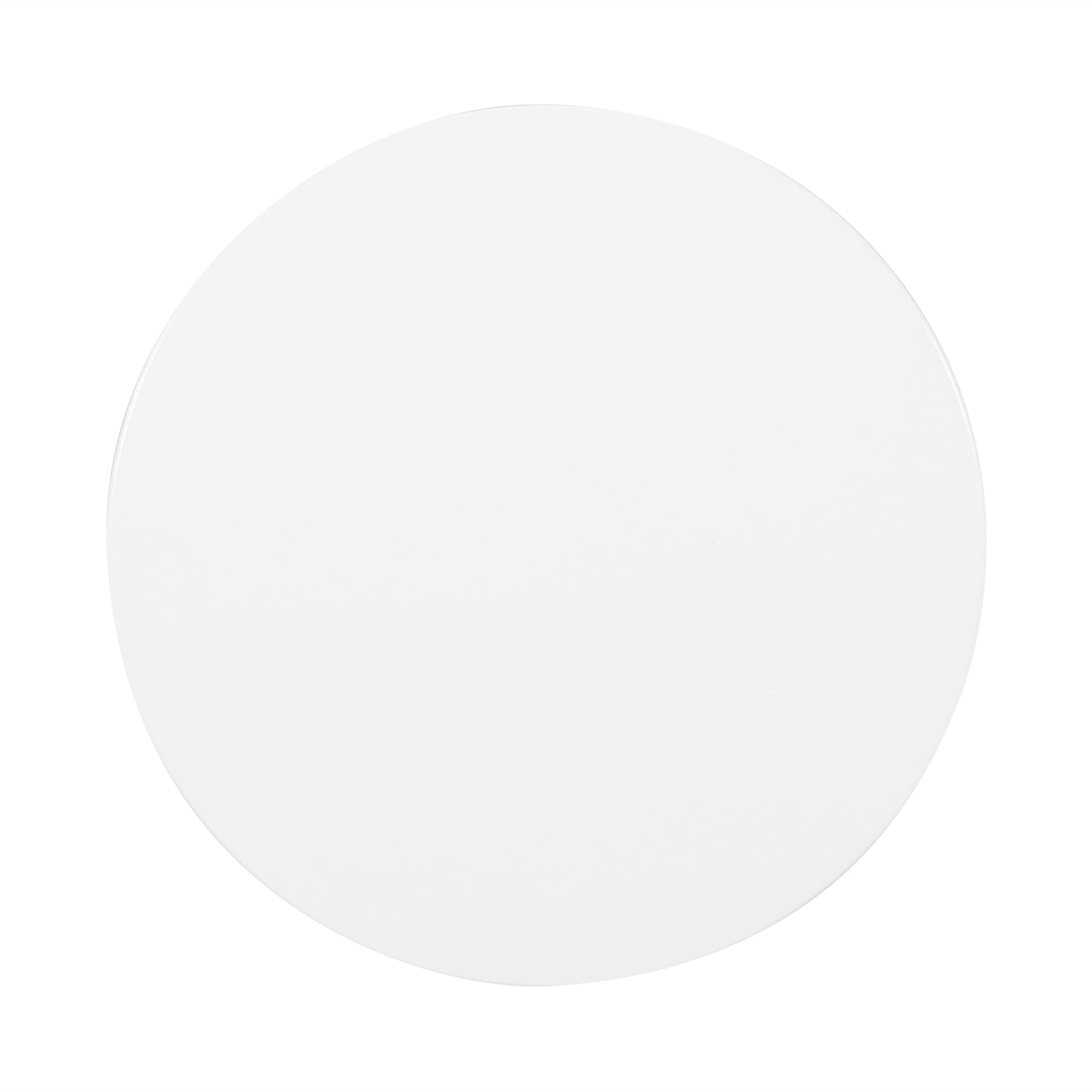 White round tabletop a smooth surface suitable for modern dining spaces