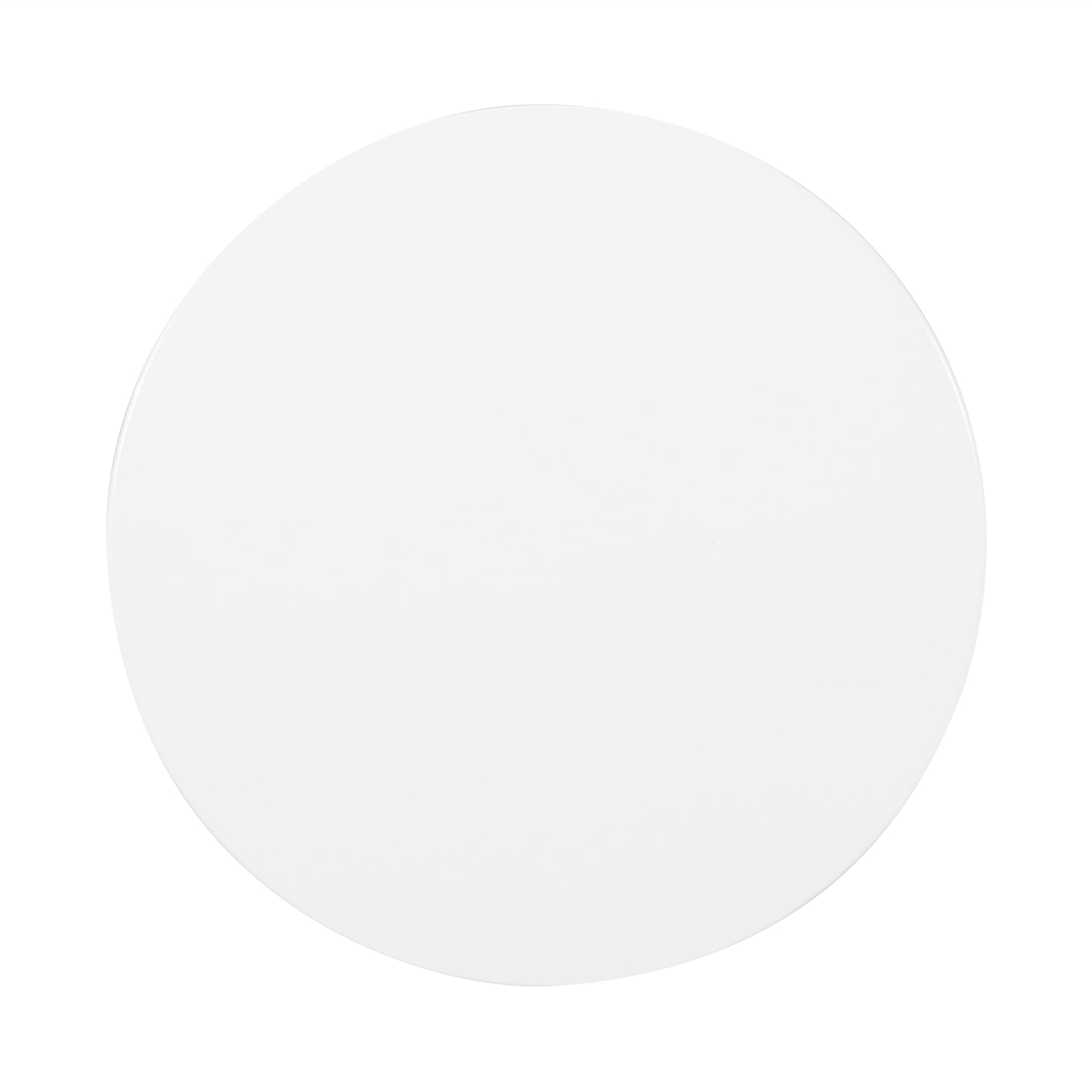 White round tabletop a smooth surface suitable for modern dining spaces