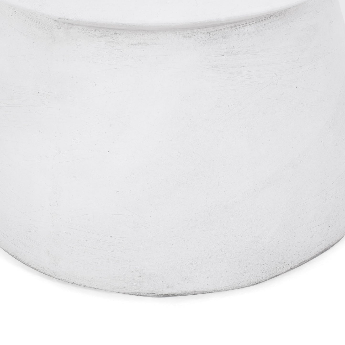 Textured white ceramic planter with a subtle brushed finish ideal for indoor plants