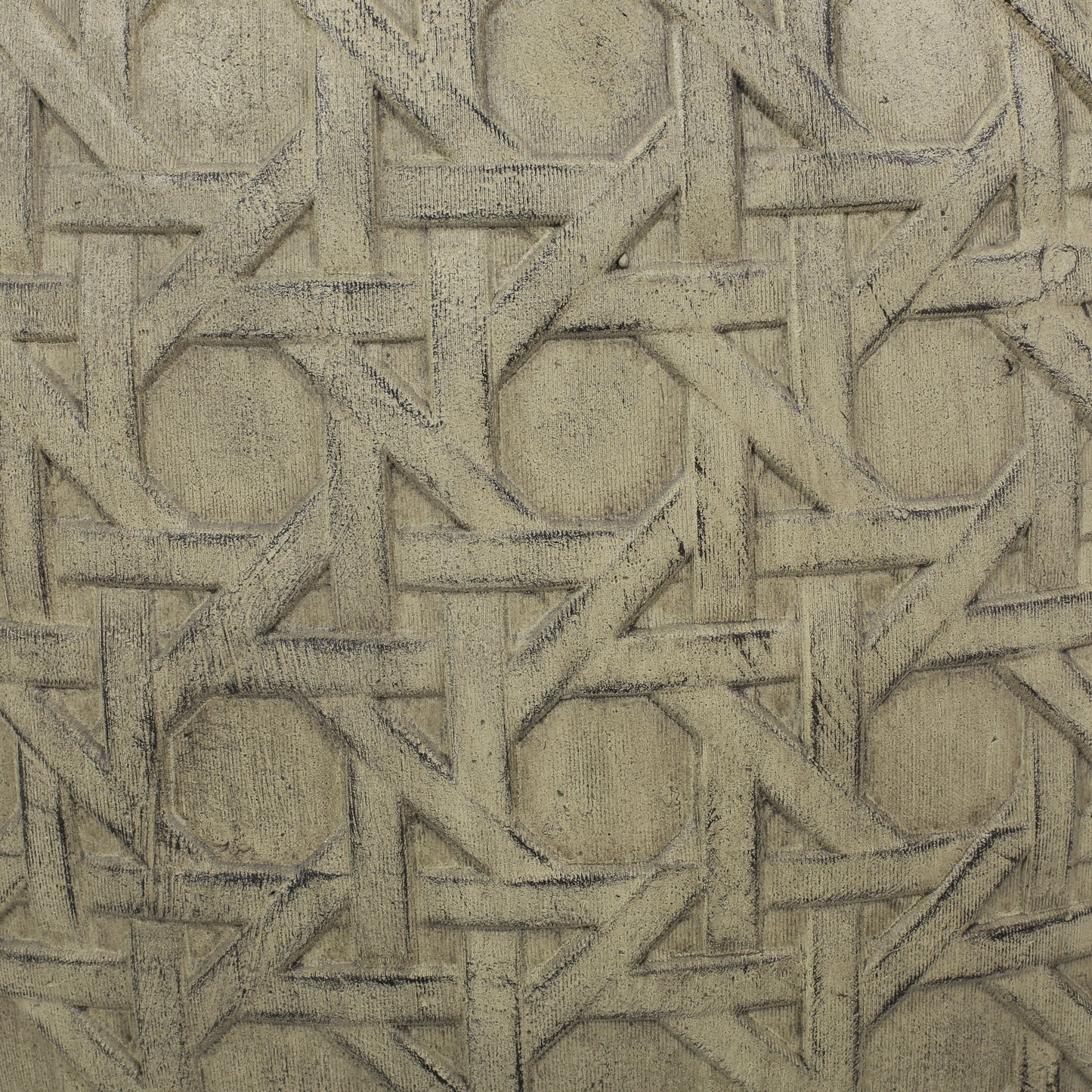 Textured beige basketweave pattern carved into stone material