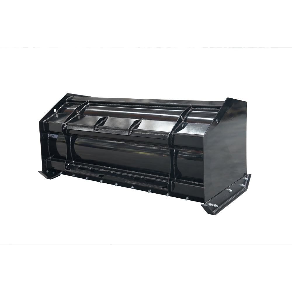 Black heavyduty skid steer loader bucket attachment