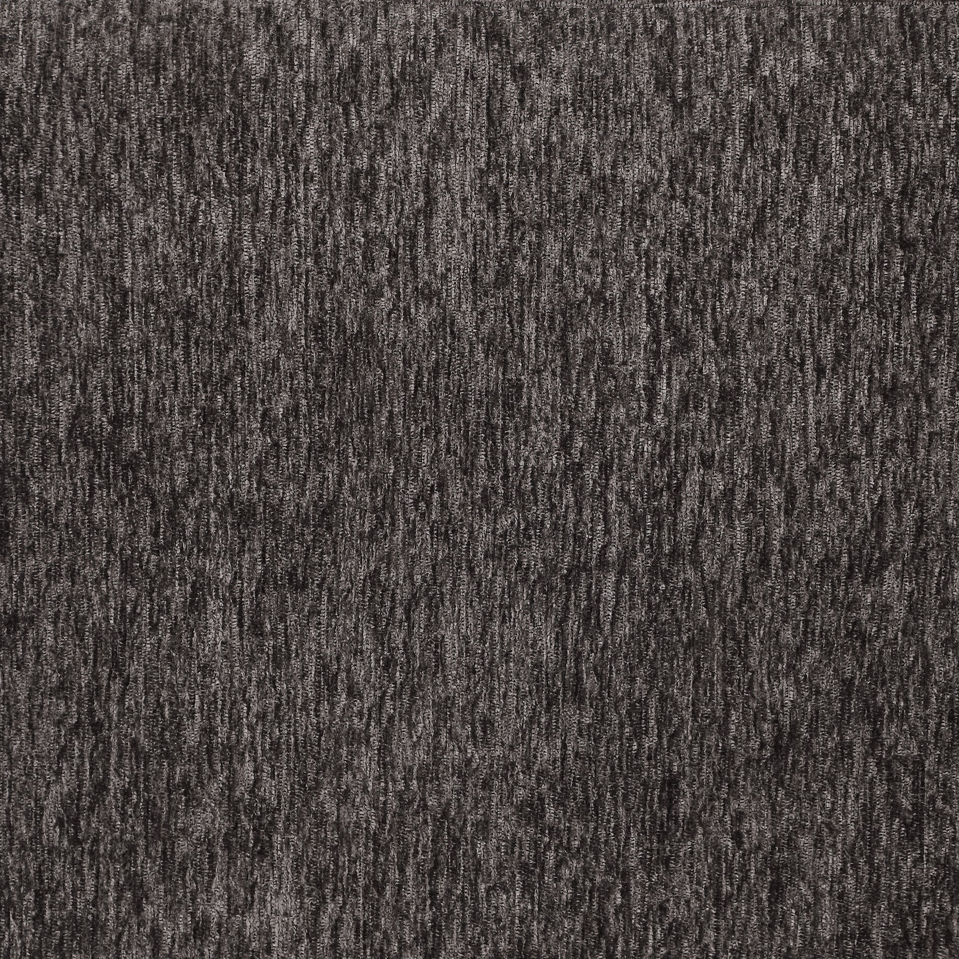 Dark charcoal ribbed knit fabric with a soft textured finish