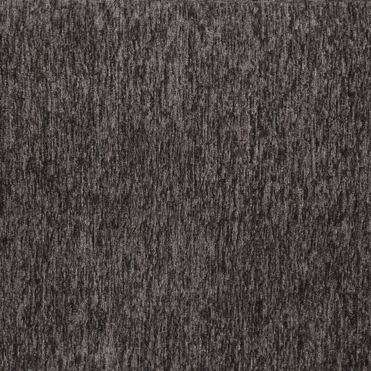 Dark charcoal ribbed knit fabric with a soft textured finish