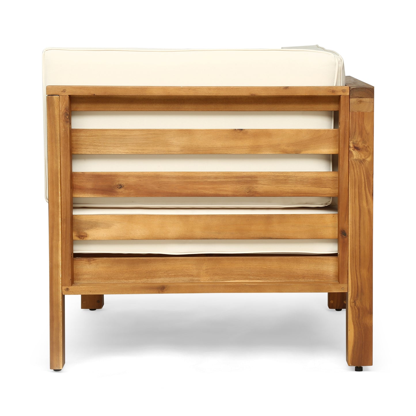 Stylish Outdoor Loveseat Set with Cushions in Beige