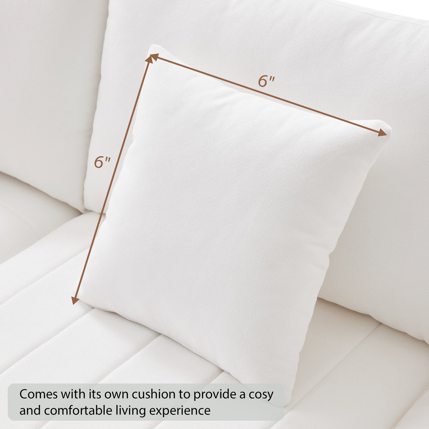 White textured throw pillow x inches accent decor for sofas