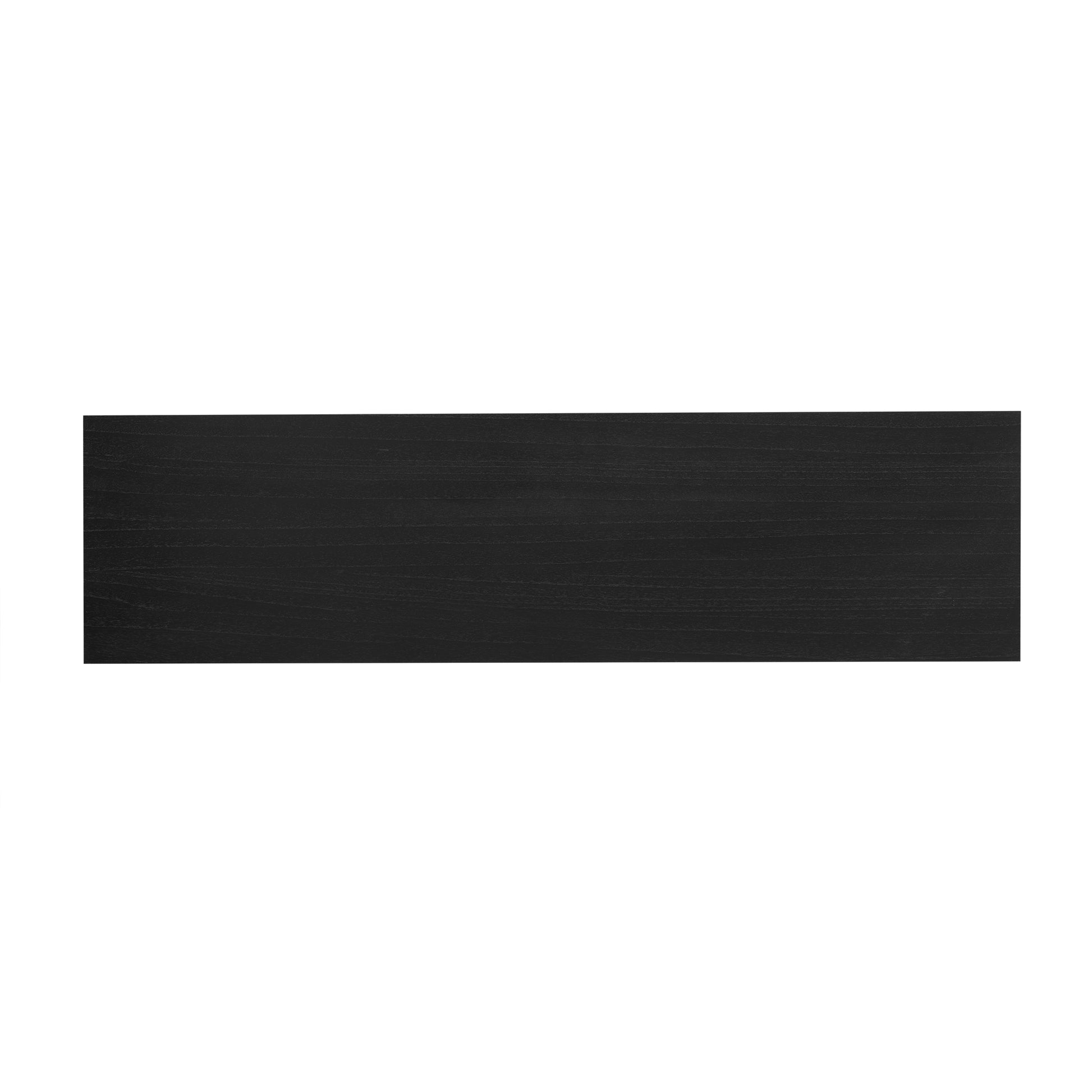 Dark wood grain shelf inch wide minimalist design