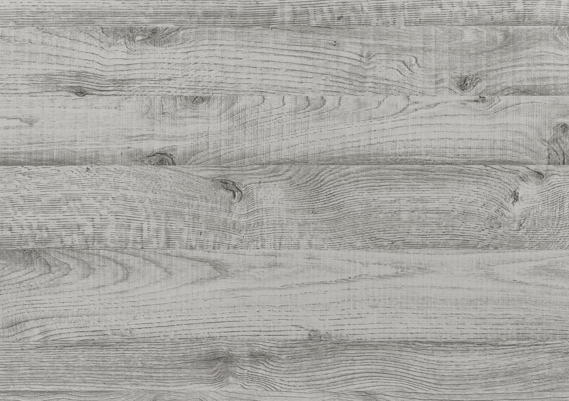 Distressed grey wood planks with visible grain and knots perfect for rustic flooring