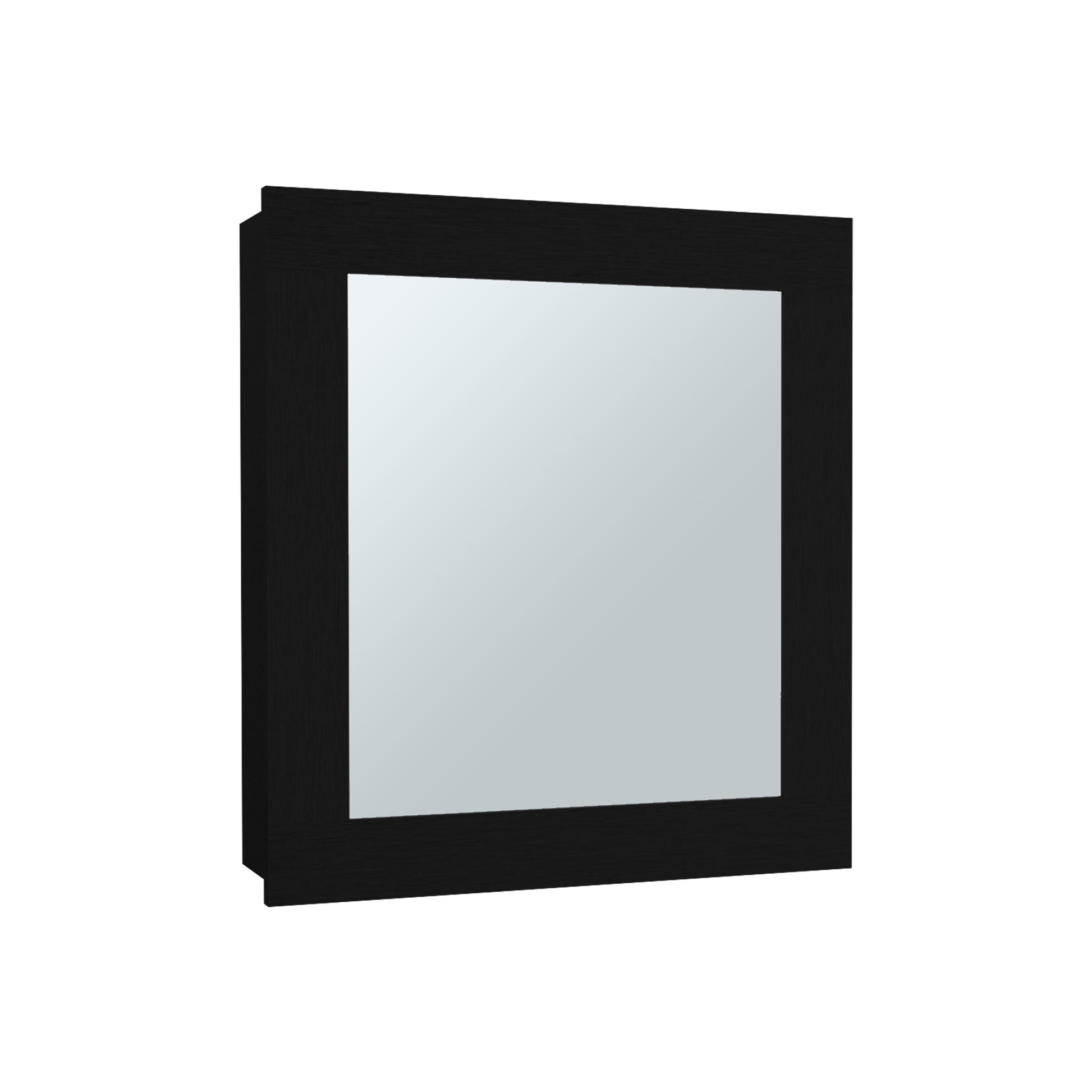 Sleek black framed wall mirror minimalist design for modern bathrooms