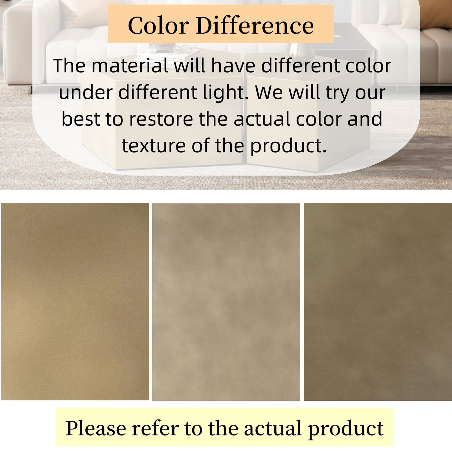 Light taupe textured fabric swatch