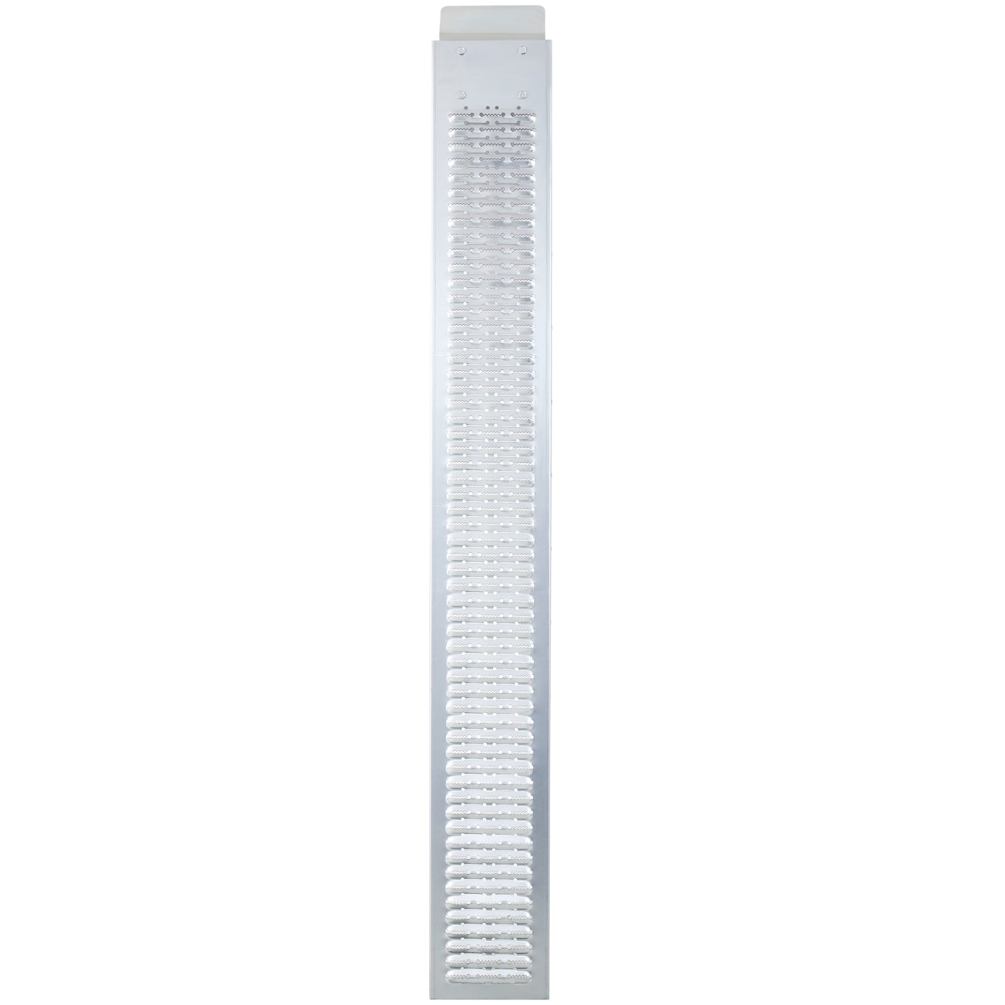Silver stainless steel grater with multiple fine and coarse grating surfaces
