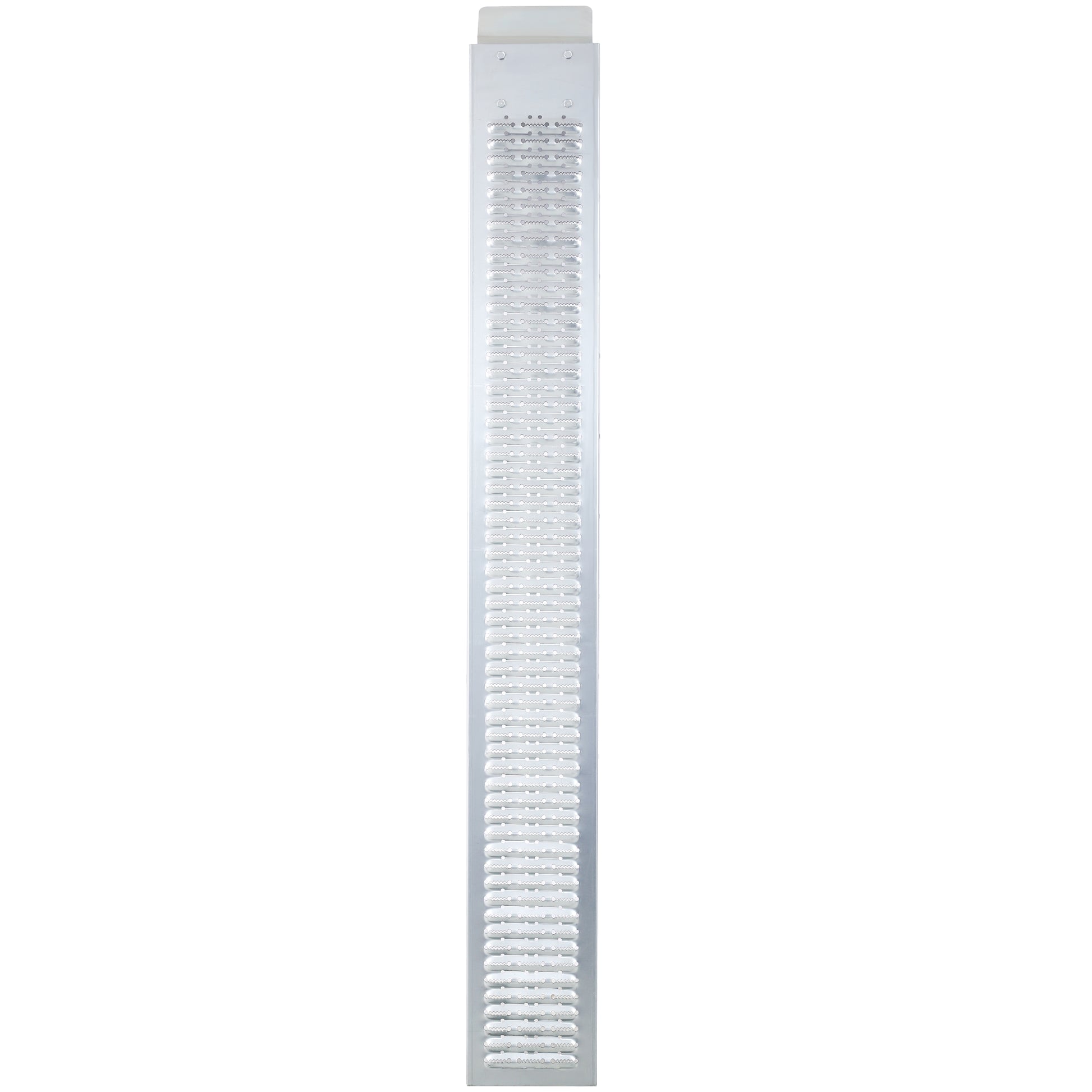 Silver stainless steel grater with multiple fine and coarse grating surfaces