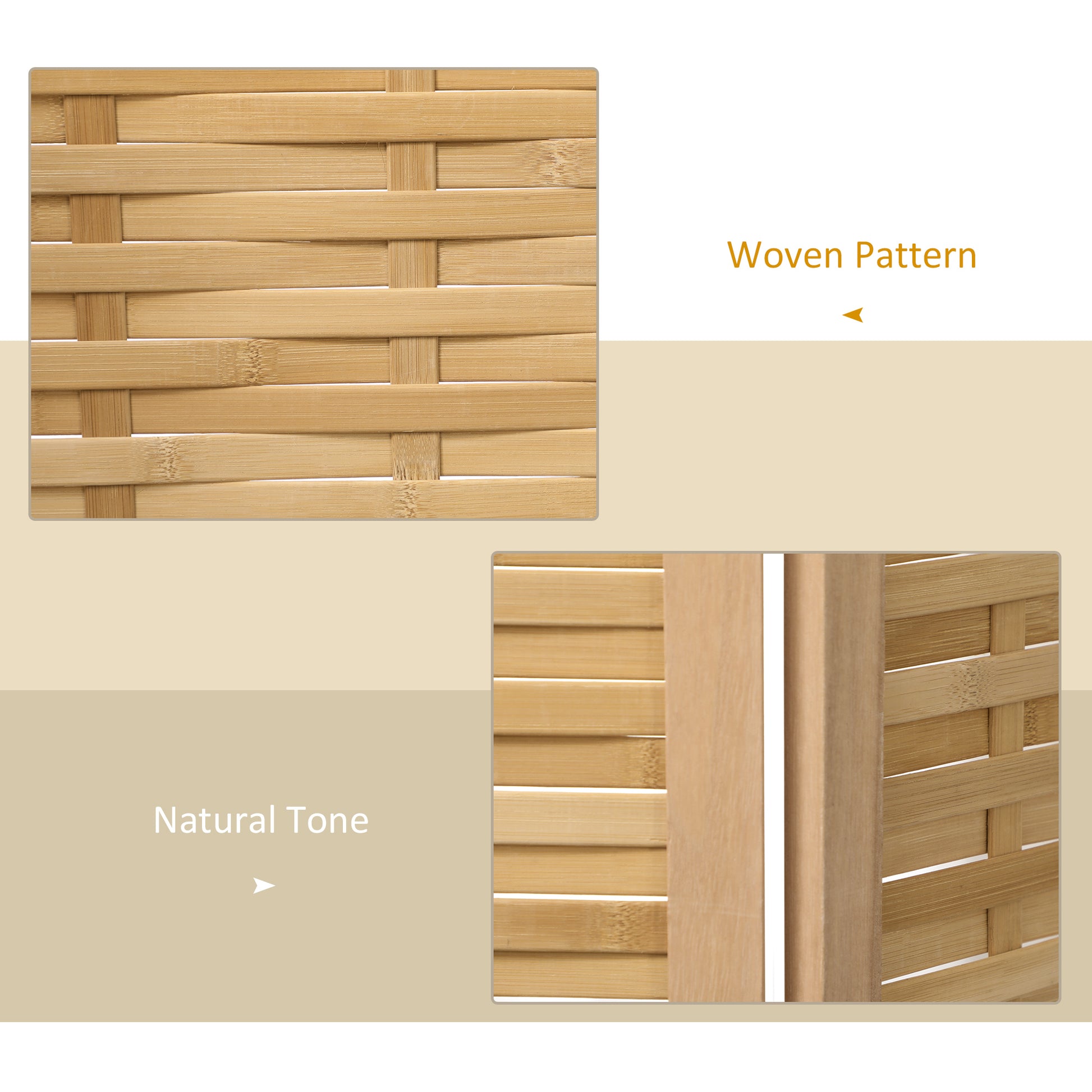Closeup of natural light bamboo material in a tight woven pattern ideal for screens and dividers