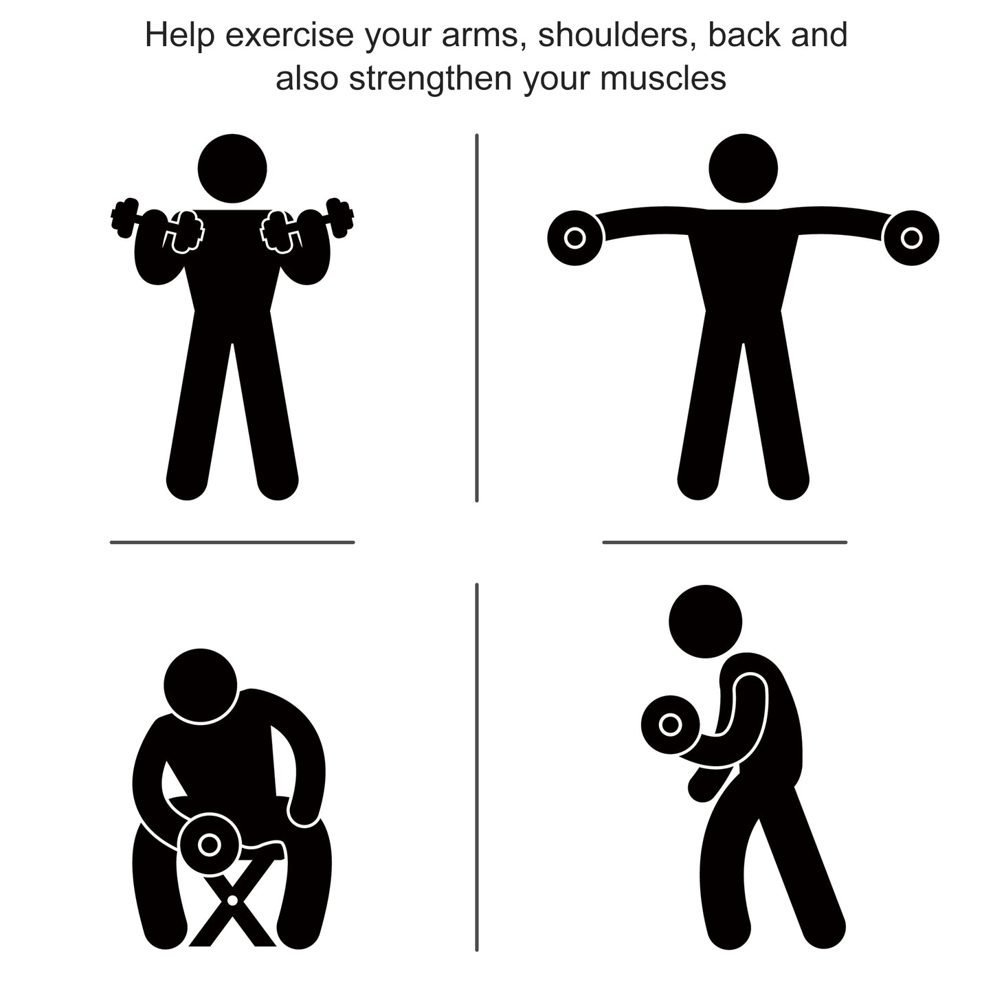 Man performing bicep curls with dumbbells for arm workout