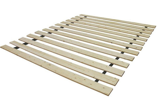Queen size bed slats made of natural pine wood for mattress support