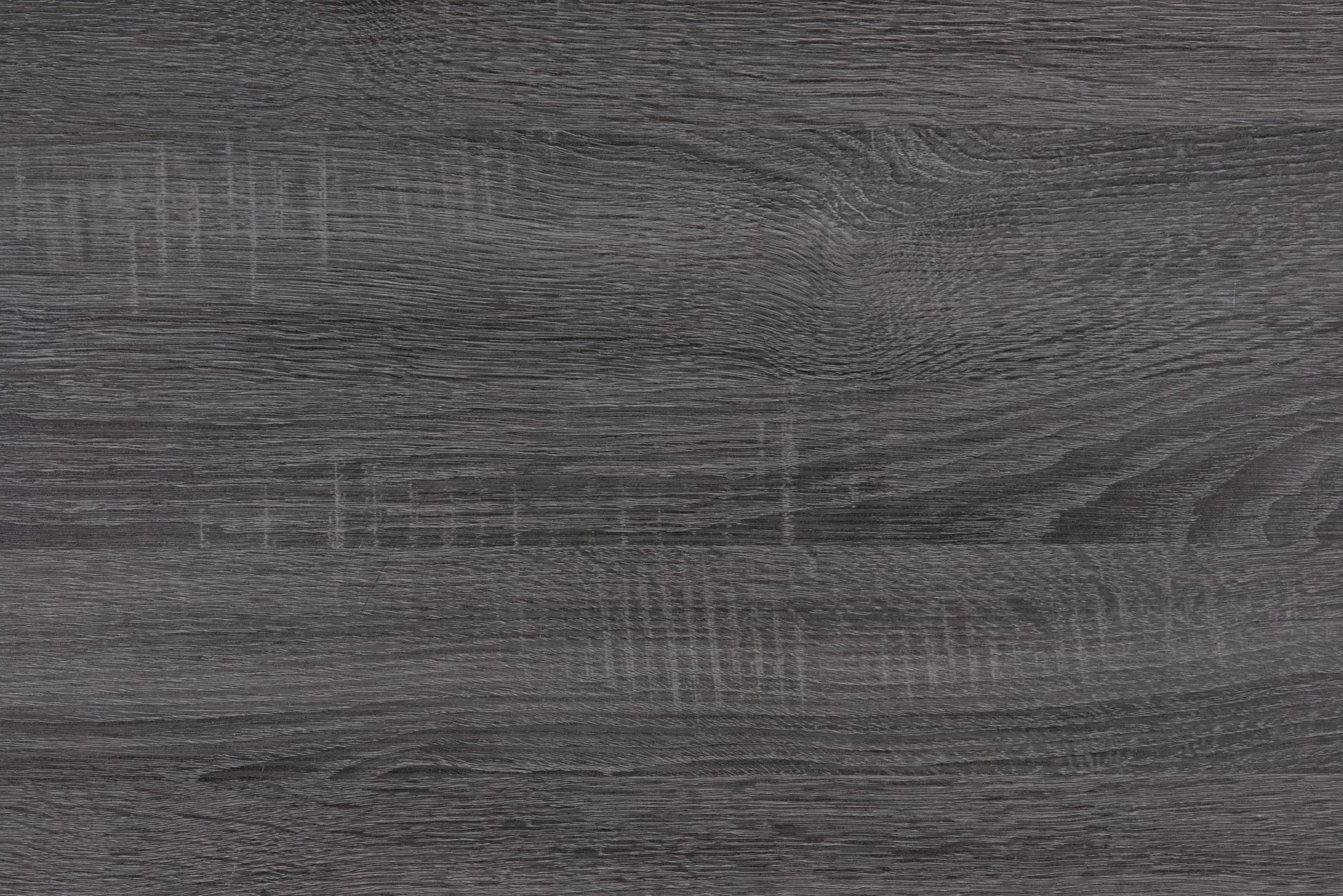 Dark gray oak veneer with prominent wood grain texture ideal for modern furniture