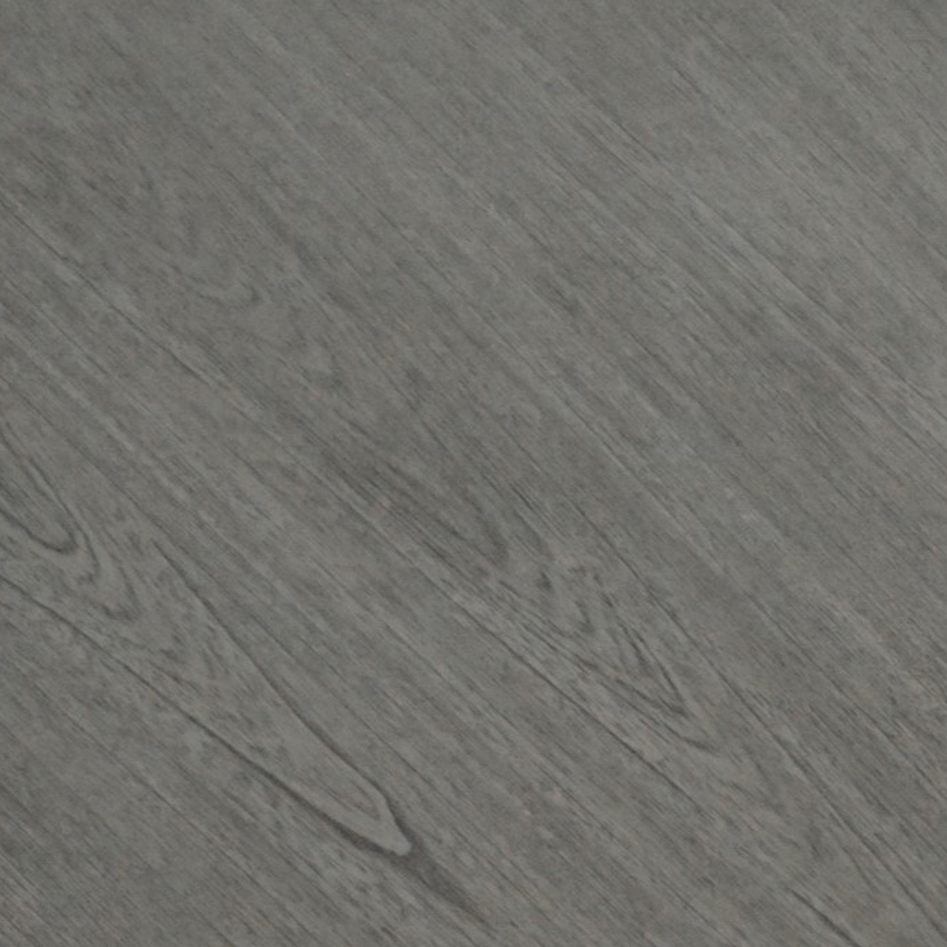 Textured grey laminate flooring sample with subtle wood grain detail
